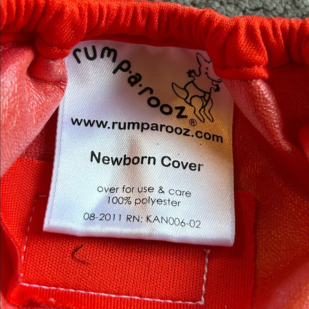 rump•a•rooz Red Cloth Diaper Newborn Cover